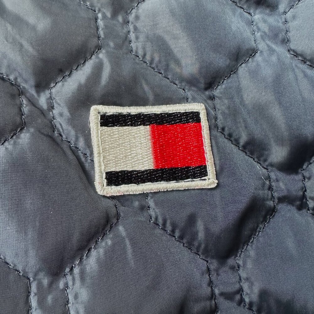 Tommy Hilfiger Jacket Women's Navy Blue Full Zip Diamond Quilted, size XL - Picture 13 of 16